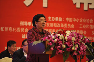 第十届全国人大副委员长、中国中小企业协会名誉会长顾秀莲在致辞.jpg